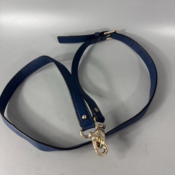 Kate Spade New York Blue Leather Adjustable Strap - Picture 1 of 10